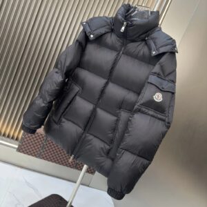 moncler unisex down jacket grey & black