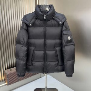 moncler unisex down jacket grey & black