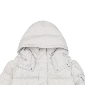 moncler maya matte finish down jacket white