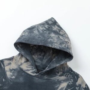 stussy tie dye hoodie gray blue