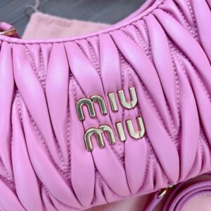 miu miu pink matelasse bag