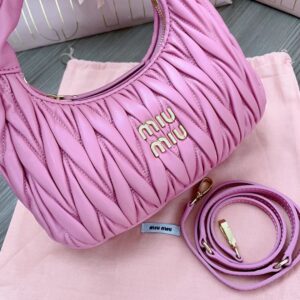miu miu pink matelasse bag