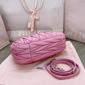miu miu pink matelasse bag