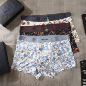 prada silk boxe briefs multicolor