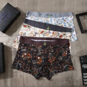 prada silk boxe briefs multicolor