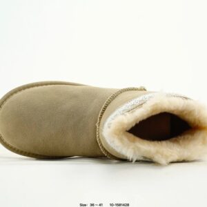 ugg sheepskin short boots beige
