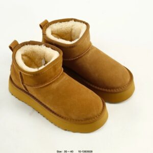 ugg platform sheepskin boots tan