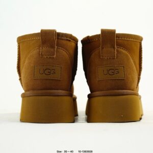ugg platform sheepskin boots tan