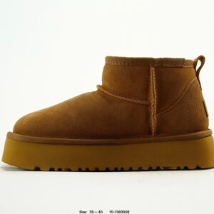 ugg platform sheepskin boots tan