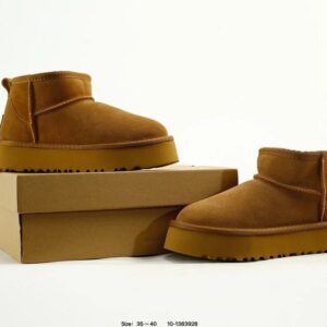 ugg platform sheepskin boots tan