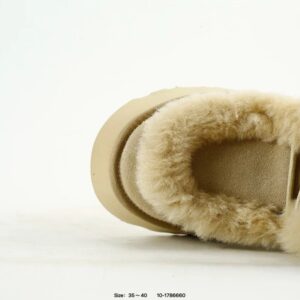 ugg wool platform winter boots beige