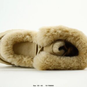 ugg wool platform winter boots beige