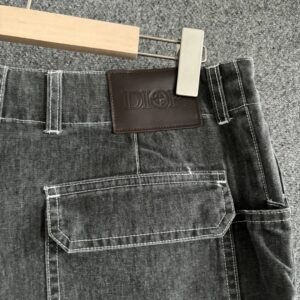 dior & stone island utility jeans gray