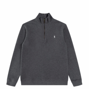 ralph lauren half zip knit sweater blue