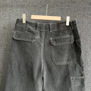 dior & stone island utility jeans gray