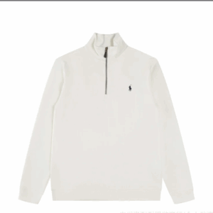 ralph lauren half zip knit sweater blue