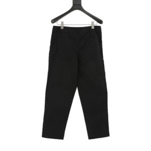 dior embroidered utility pants black​