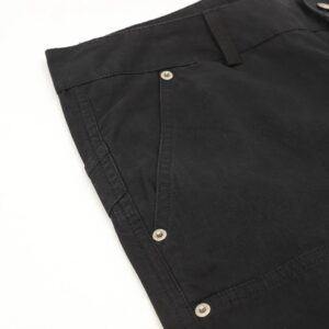 dior embroidered utility pants black​
