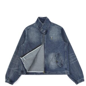 ralph lauren embroidery denim jacket blue