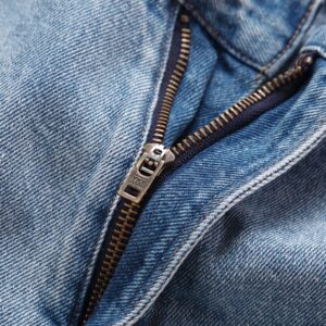 ​​celine cut off washed denim jeans blue​