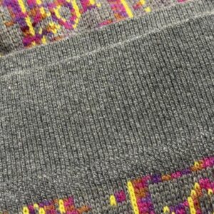 dior oblique jacquard sweater pink grey