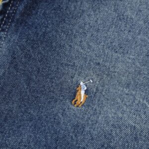 ralph lauren embroidery denim jacket blue