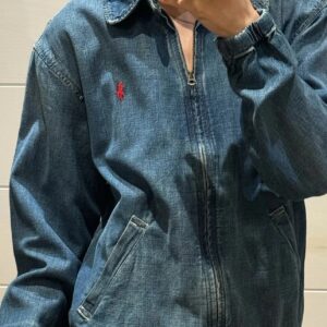 ralph lauren embroidery denim jacket blue