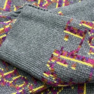 dior oblique jacquard sweater pink grey