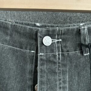 dior & stone island utility jeans gray