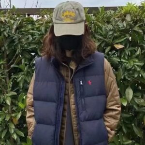 ralph lauren down vest black