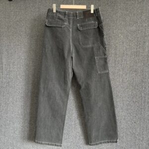 dior & stone island utility jeans gray