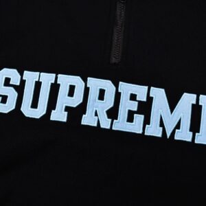 supreme 24fw collegiate half zip pullover multicolor