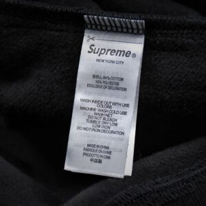 supreme milano half zip pullover black