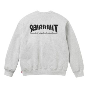 supreme x thrasher fw24 crewneck sweatshirt black