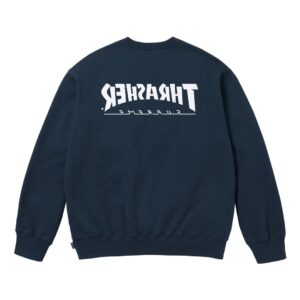 supreme x thrasher fw24 crewneck sweatshirt black