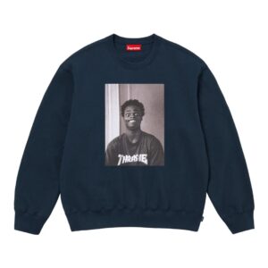 supreme x thrasher fw24 crewneck sweatshirt black