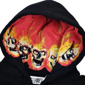 supreme x mm6 skull hoodie multicolor
