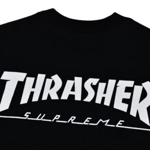 supreme x thrasher fw24 crewneck sweatshirt black
