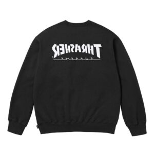 supreme x thrasher fw24 crewneck sweatshirt black