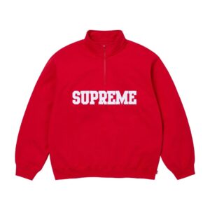 supreme 24fw collegiate half zip pullover multicolor