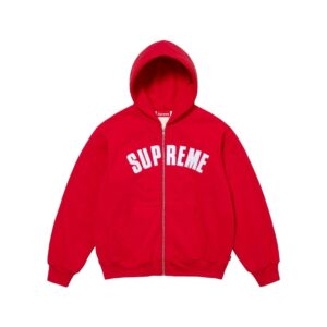 supreme 24fw arc thermal lined zip up hoodie multi color