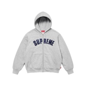 supreme 24fw arc thermal lined zip up hoodie multi color