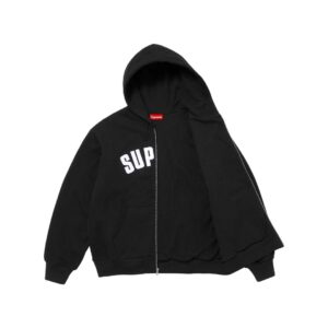 supreme 24fw arc thermal lined zip up hoodie multi color