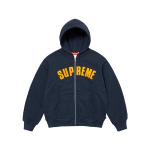 supreme 24fw arc thermal lined zip up hoodie multi color