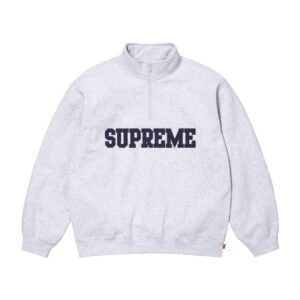 supreme 24fw collegiate half zip pullover multicolor