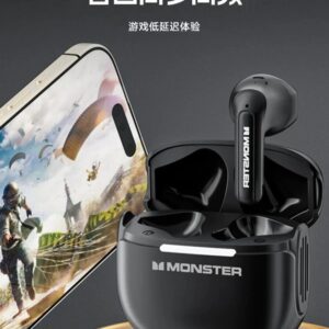 monster gt15 bluetooth earbuds black white