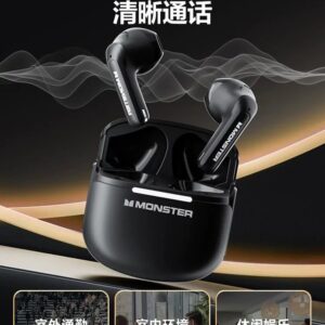 monster gt15 bluetooth earbuds black white