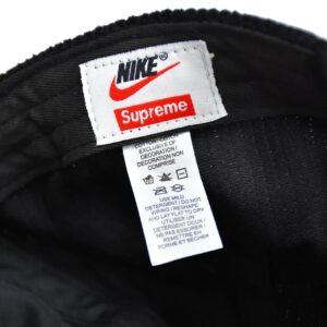 supreme x nike corduroy cap black