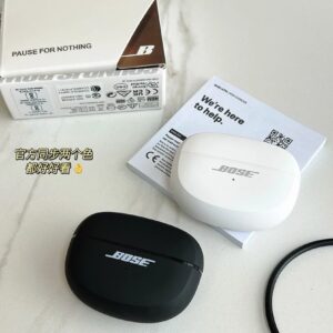 bose ultra open earbuds black white