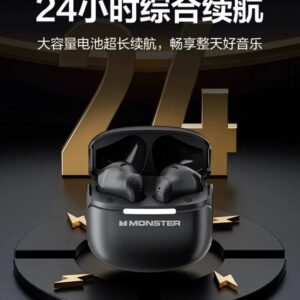 monster gt15 bluetooth earbuds black white